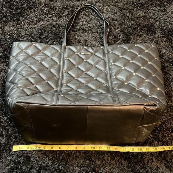 TED BAKER Piscale Quilted Leather Studded Tote - Picture 12 of 16